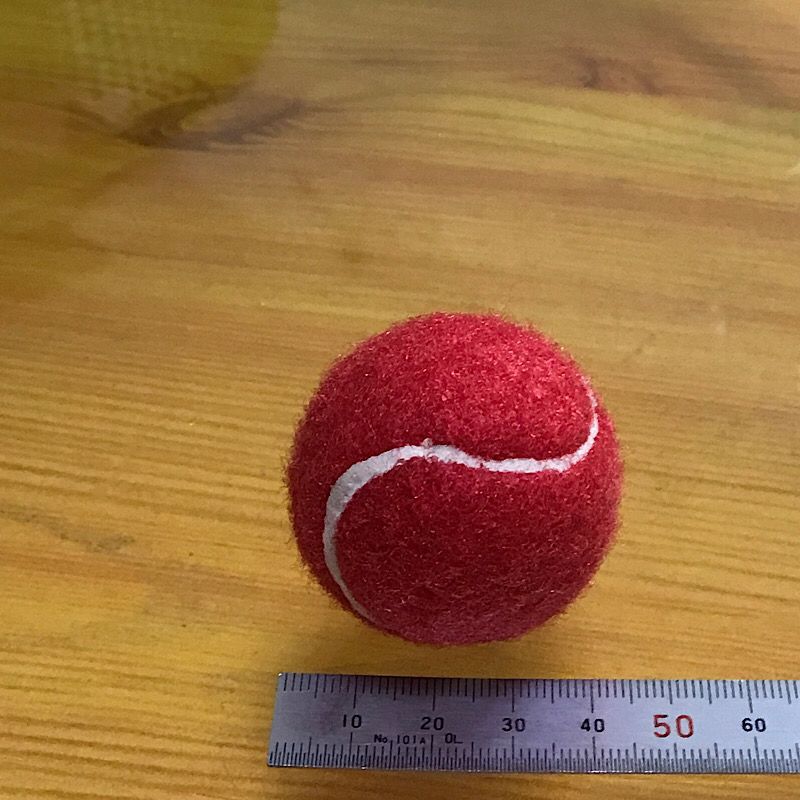 4CM 빨간색 작은 테니스 공