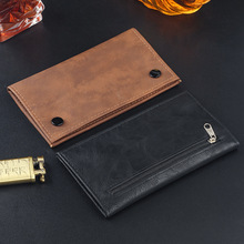 PU皮多功能折叠烟丝包烟丝袋按扣拉链男士烟具配件手卷烟丝收纳袋