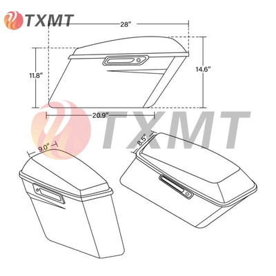 Box Suitcase 2014-2024, Motorcycle trunk