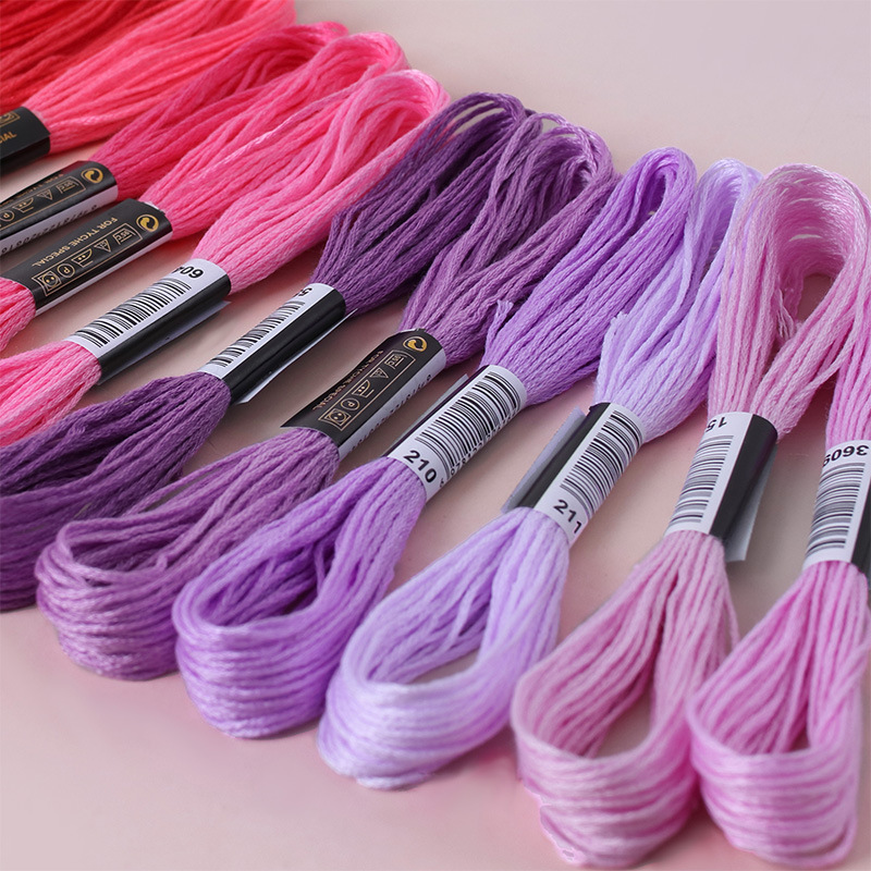 Impresión de papel soluble en agua de línea de bordado 100 colores 50 colores 24 colores etiqueta general