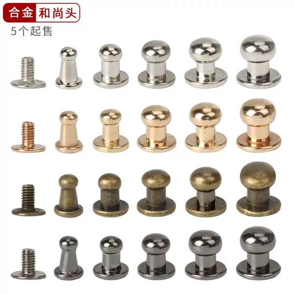 Factory cross-border zinc alloy monk nipple nail luggage leather hardware accessories screw DIY wholesale