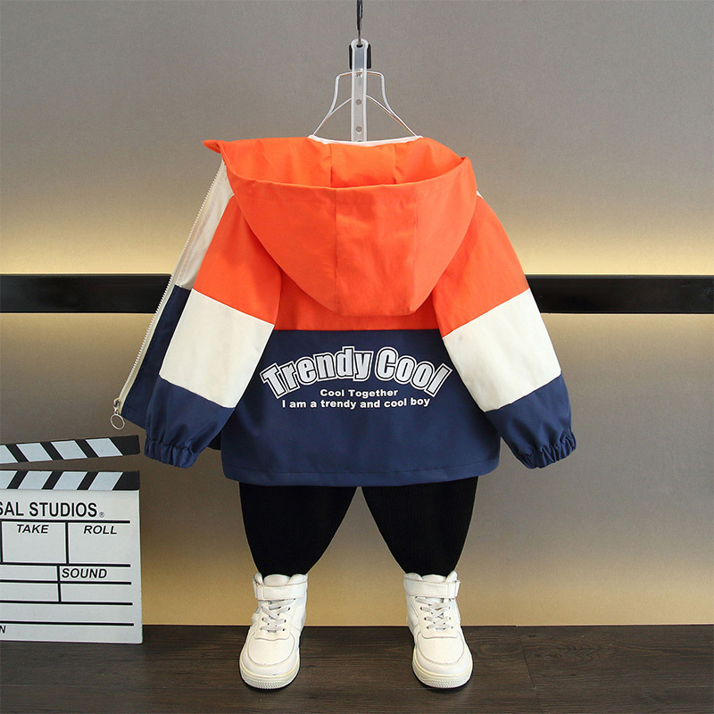 Children's Clothing 2025 Baby Spring and Autumn Coat Korean-style Hooded Zipper Shirt Jacket Top Boy Jacket