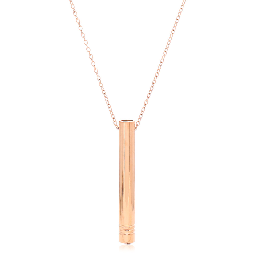 Collar con silbato de respiración de estilo europeo y americano, colgante floral personalizado de cuatro líneas, joyería para aliviar el estrés image 7