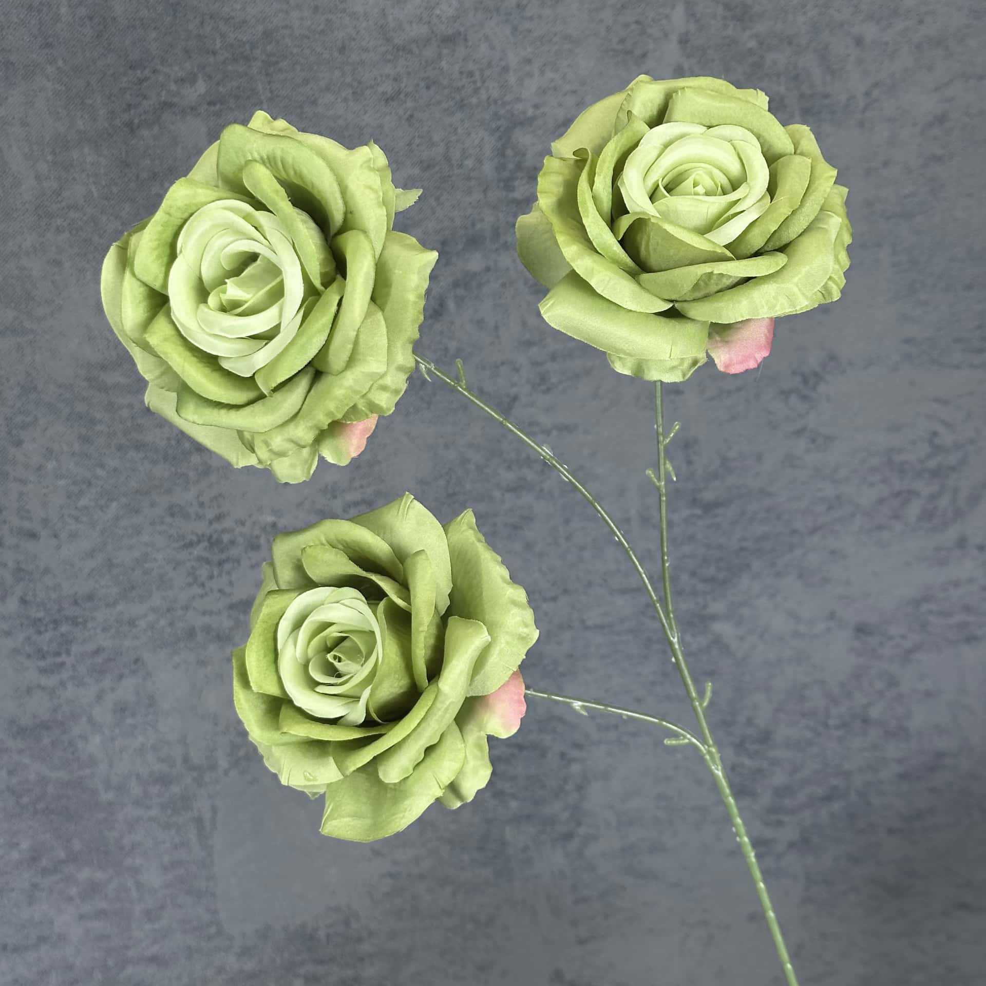 Flor artificial 3 rosas decoración de la escena de la boda decoración del hogar flor de seda hecha a mano decoración de flores falsas transfronterizas al por mayor image 14