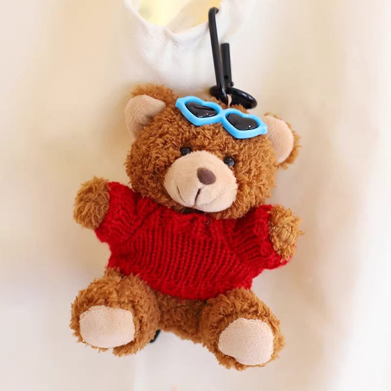 Teddy Bear bolsos colgantes muñecas bolsas de peluche llaveros bolsas de muñecas Teddy Bear muñecas eventos regalos impresión logo