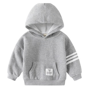 A generation of Korean children's clothing 2023 boys hooded sweater baby bar sleeve fashion hoodie children's coat