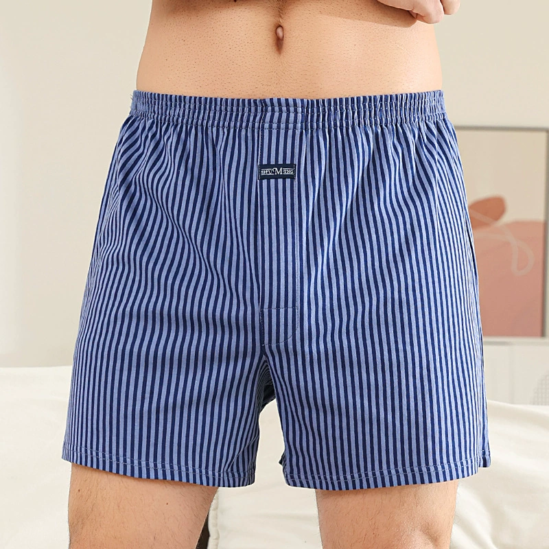 Арро брюки Мужское нижнее белье хлопок с высокой талией рыхлые боксеры большой размер четыре угла хлопковые трусики домашние шорты мужские пижамы