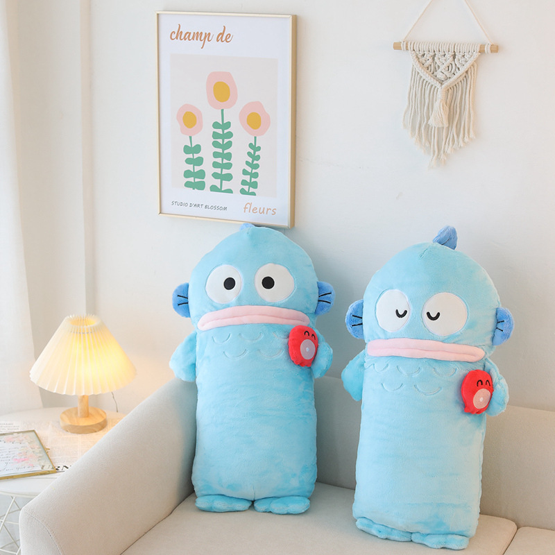 Creative New Ugly Fish Hanton Long Pillow Cute Little Monster Plush Doll Home Bedroom Sofa Cushion Wholesale