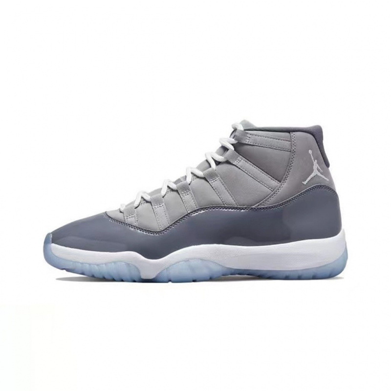 Putian Chunyuan aj11 zapatos de baloncesto de alta altura, zapatos de hombre, zapatos grises frescos, zapatos de serpiente con almohadilla de aire baja, playoffs