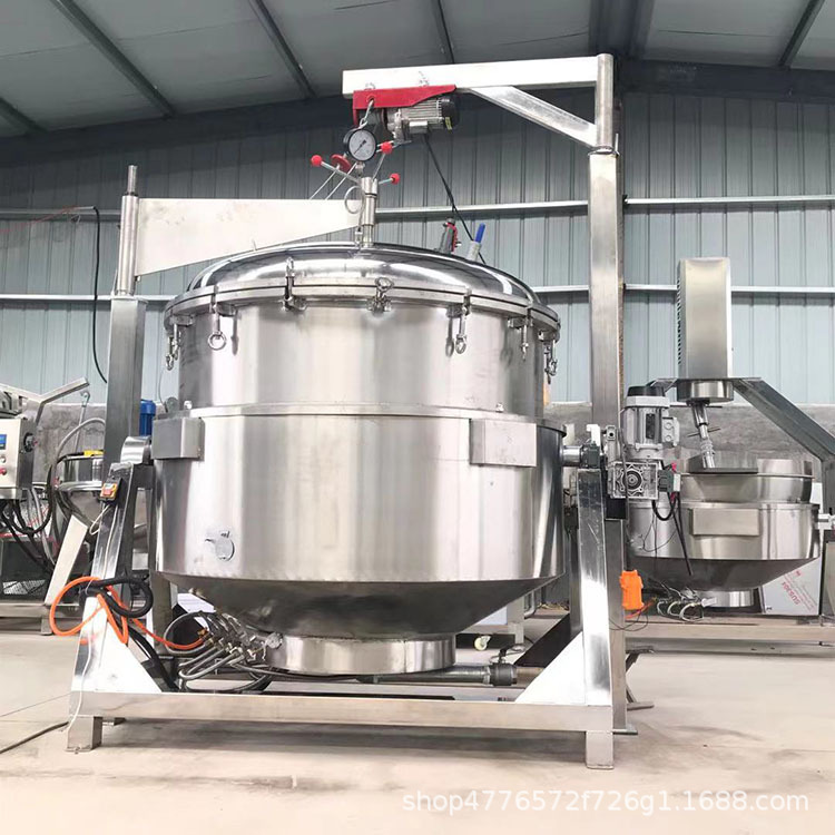 食品厂用天然气高压锅 厨房煮肉用高温蒸煮锅 大骨熬汤高压卤煮锅