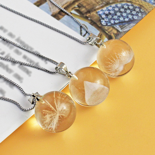 Unnatural white ghost crystal loose beads pyramid white crystal clear glass beads diy pendant accessories wholesale