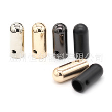 恒创辅料圆形直筒金属吊钟穿绳扣配螺丝调节钮扣绳头扣现货批发