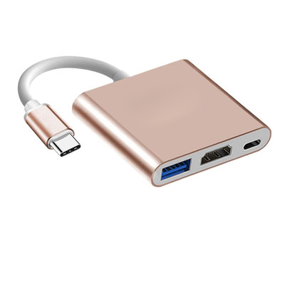 USB3.1 Type-c转HDMI+USB3.0+Type-c 扩展坞 转换器 集线器