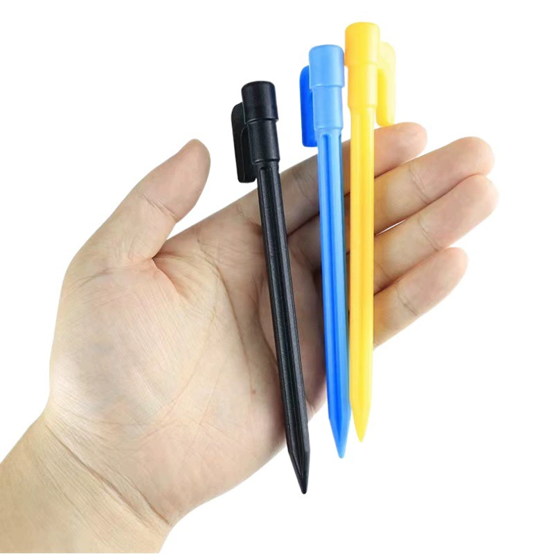 Открытый кемпинг палатка земля гвоздь пляж ветрозащитный пластиковые земли гвоздь ленивый надувной диван желтый земли гвоздь