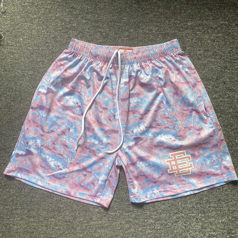 Eric Emanuel EE Pantalones cortos de malla para hombres y mujeres, pantalones de baloncesto deportivo de cuatro puntos