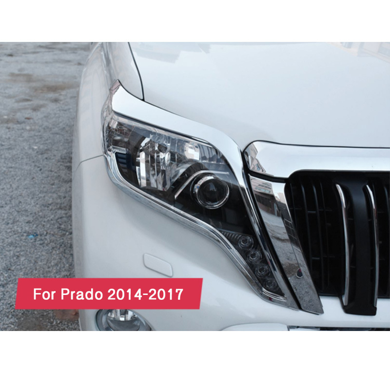 Dedicated to 2014-2017 Toyota bully taillight decorative frame Prado Prado lamp frame fog lamp cover abs