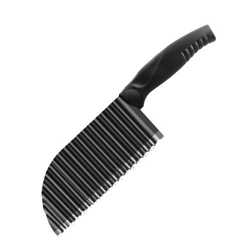 Factory supplies creative wavy wolf tooth knife on behalf of French fries cutting chef's special potato knife wholesale stainless steel kitchen knife