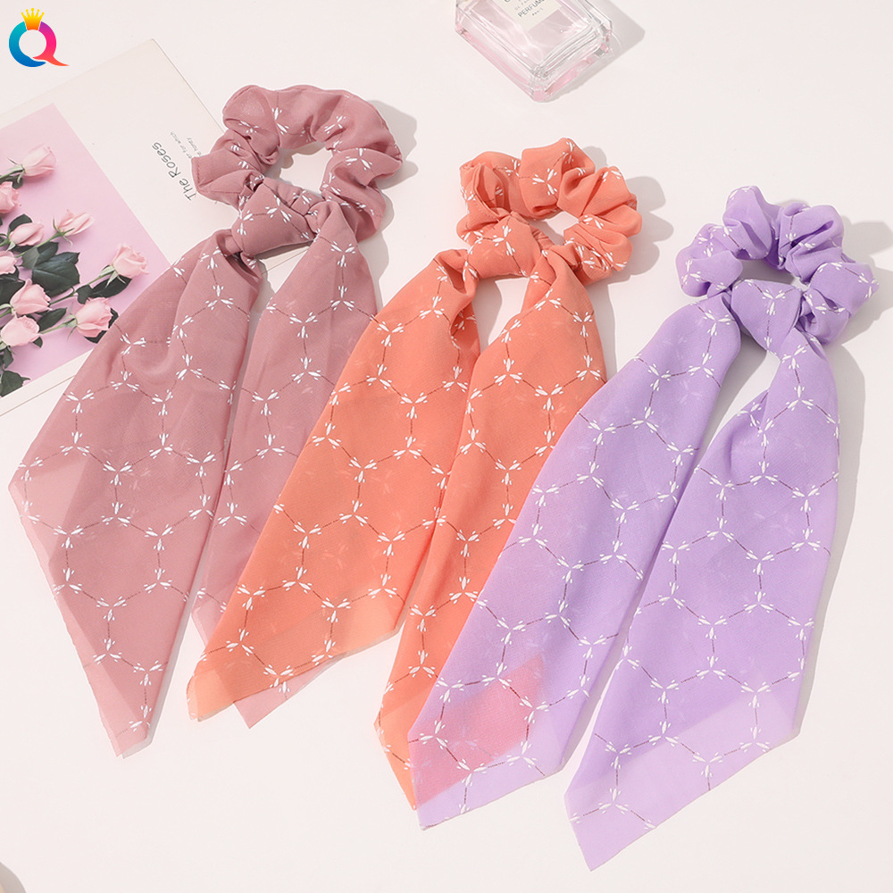 Fashion Polka Dots Cloth Printing Hair Tie 1 Piece display picture 3