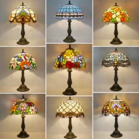 Retro table lamp for bed, lantern, creative villa for hotel