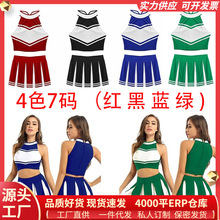 啦啦队演出服万圣节part学校毕业舞台服跨进电商JK制服迷你百褶裙