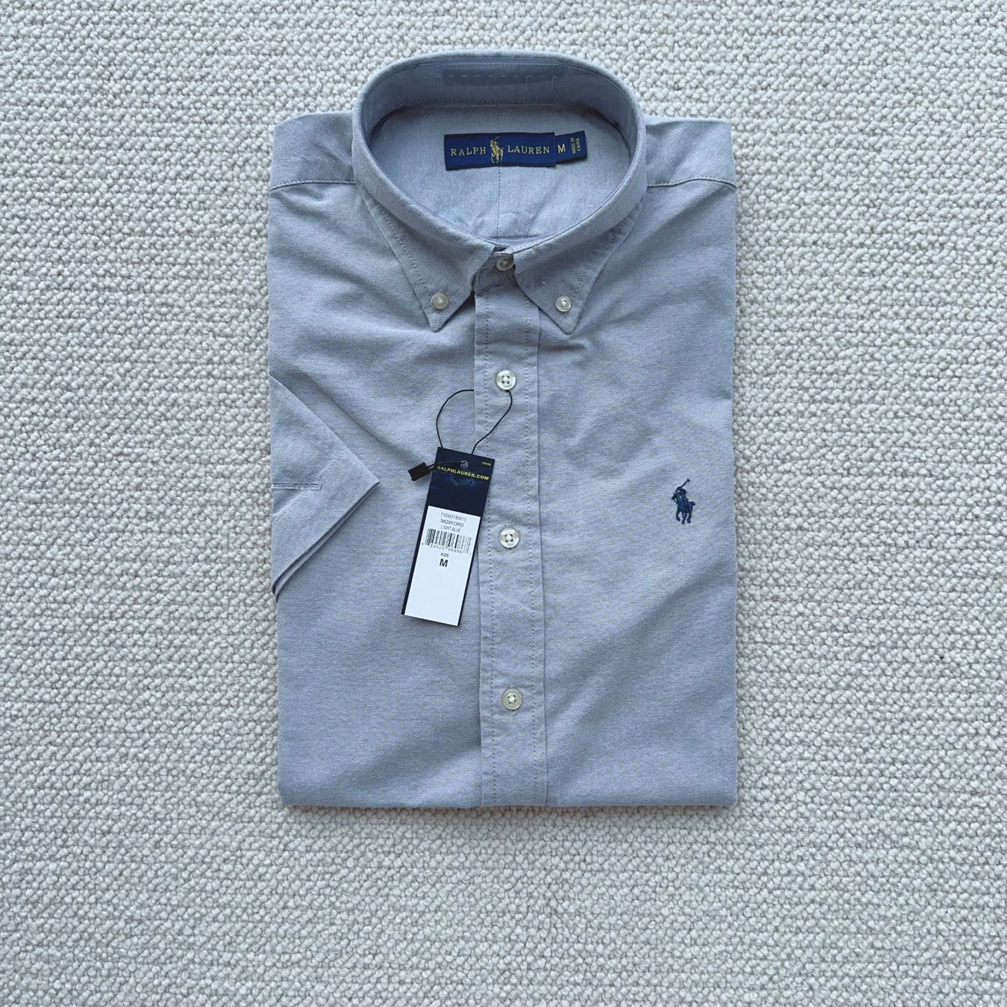 (Cross-border trading), quality summer solid shirt, high collar, with embroidery