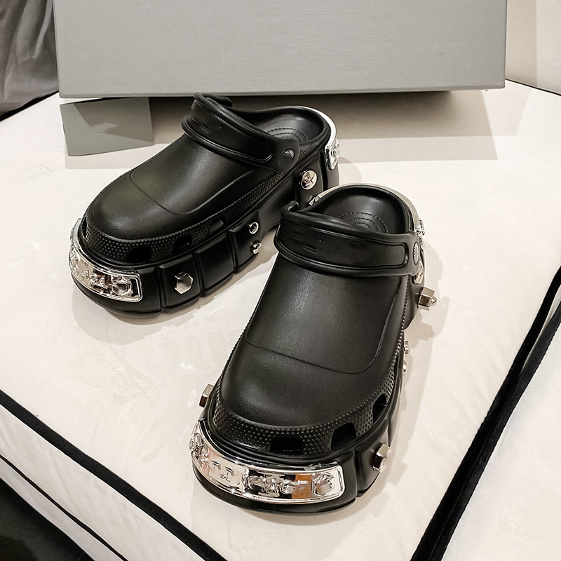 Summer Metal Studded Clogs - Image 3