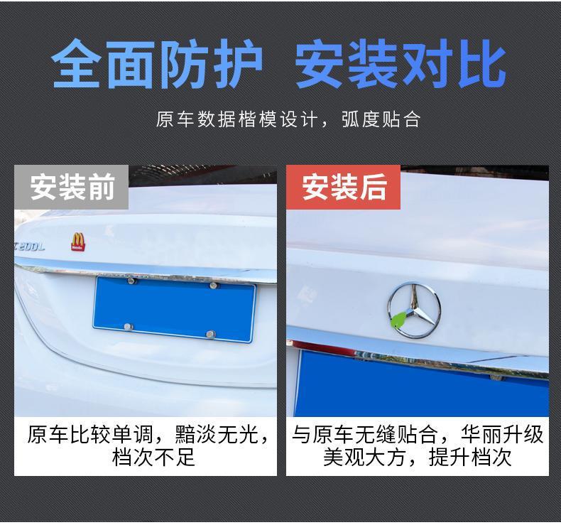 Mercedes-Benz C-Class, E-Class, A-Class, GLC, CLA, GLA – modified rear trunk emblems, rear trunk star emblems, trunk emblems, Mercedes-Benz emblems