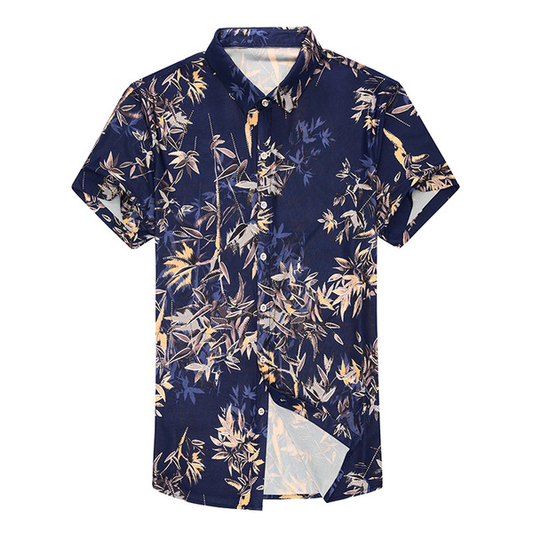 Fashionable casual silk shirt