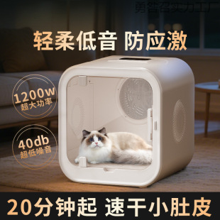 Chongweiseng Cat Drying Box Household Water Blower Bath Large Capacity Dryer Dog Low Noise Cat Drying Box