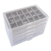 Acrylic storage box, jewelry, necklace, earrings, ring, stand, 90 cells