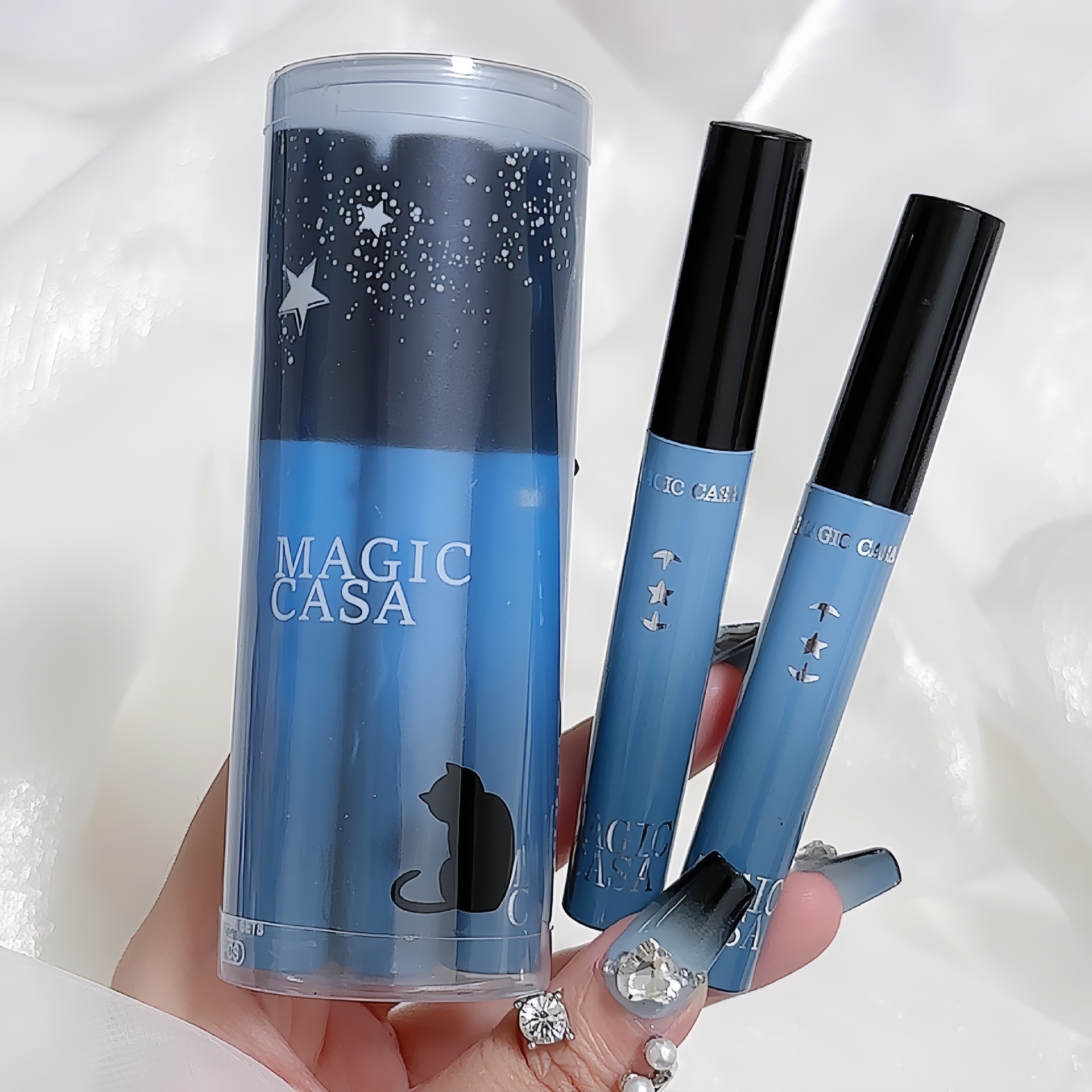 MAGIC CASA Five-piece Lip Gloss Set, Starry Sky Lip Gloss Set, Matte and Glossy Lipstick undefined