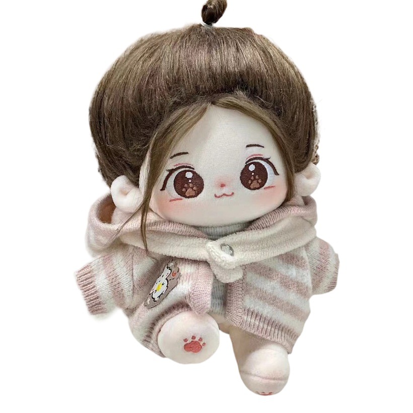 Miaomiao muñeca de algodón 20cm muñeca de peluche muñeca femenina de vestir-up muñeca desnuda no atributo humanoide muñeca regalo de cumpleaños