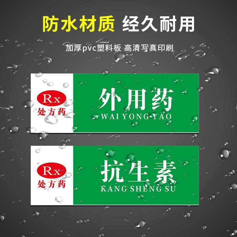 非处方药区药房药店分类分区标识牌全套标签牌门诊医院诊所大药房