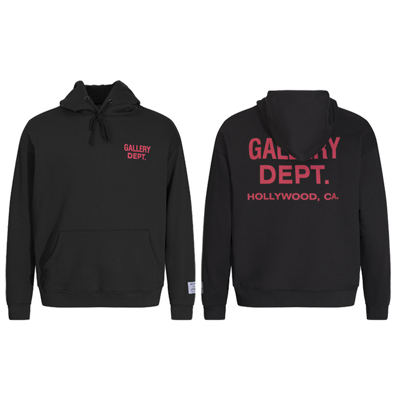 外単Gallery Dept経典アルファベットスローガンlogo腕炎プリントファッションパーカー|undefined