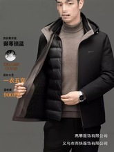 2024抖音《一衣五穿》牛奶丝羊毛羽绒双保暖帽子可拆羽绒服86批发