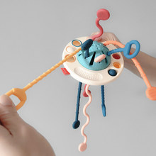 岁玩具啃婴儿训练乐13早教乐飞碟抽抽1咬宝宝岁0可抓握拉拉
