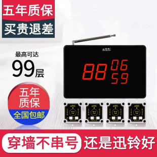 Xunling Wireless Pager Construction Site Call Bell Floor Construction Elevator Lift Battery Sound and Light