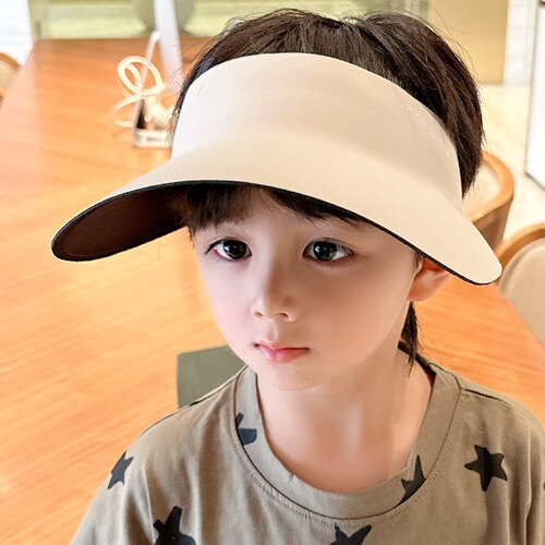 Children's sun hat, seamless baseball cap, large brim summer sunshade hat, girl's UV protection sun hat