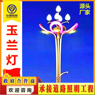 Chinese Light Magnolia Light 8.1m Outdoor Landscape Light Led Municipal Road Square Light High Pole Light Large Street Light