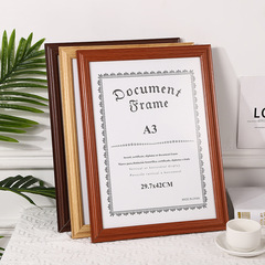 Wooden photo frame A4 certificate frame A3 business license frame 7 inches 8 inches 10 inches 16 inches picture frame poster frame manufacturer bulk