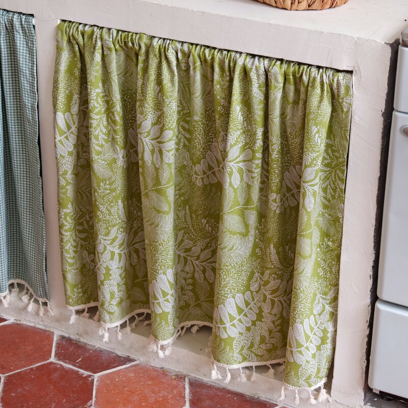 French-style pastoral cabinet curtain, kitchen partition curtain, homestay decorative small curtain, home-use no-punch door curtain French-style pastoral cabinet curtain, kitchen partition curtain, homestay decorative small curtain, home-use no-punch door curtain
