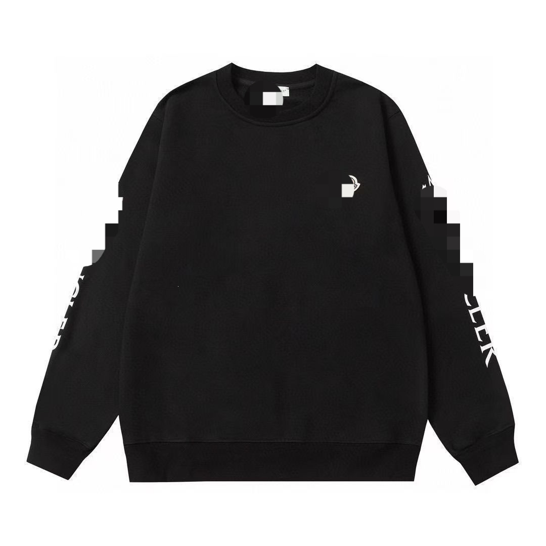 Mengjia's new sweatshirt is a classic casual printed sweatshirt, fashionable for couples, suitable for spring and autumn, with a pullover design, long sleeves, and a round neck, available for wholesale