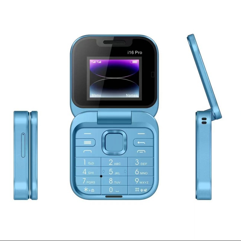 跨境i16pro翻盖手机 i17pro/i18 pro/i16 mini儿童学生小卡片手机
