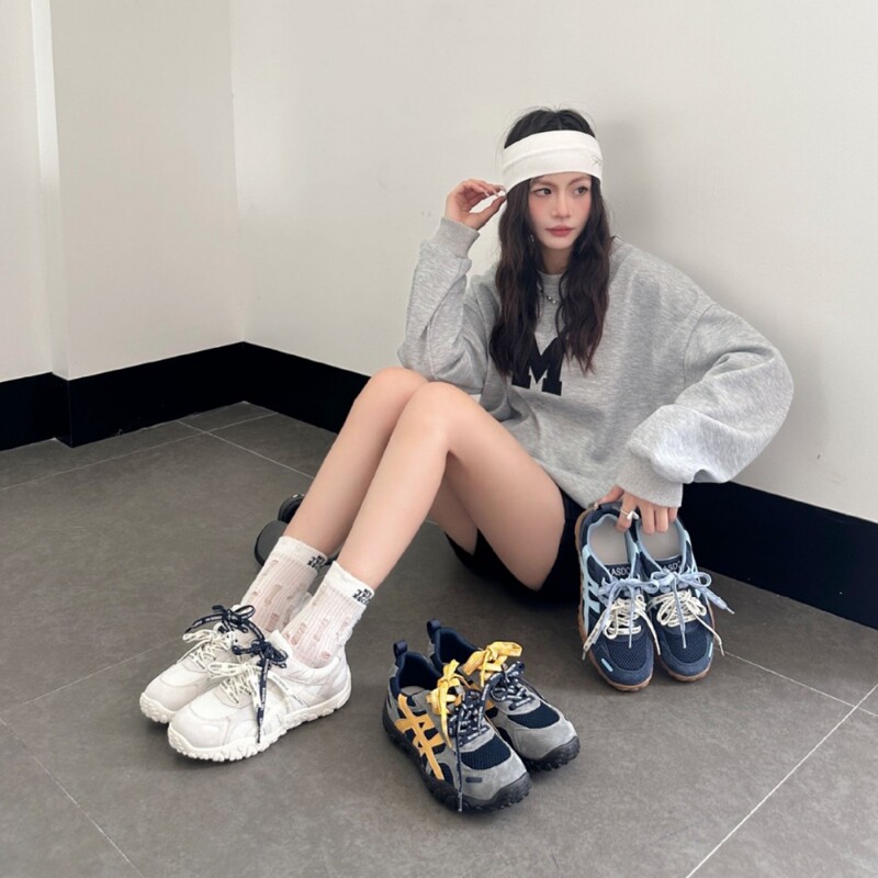 真皮厚底德训鞋女2025新款美式平底阿甘鞋百搭透气休闲运动鞋板鞋|undefined