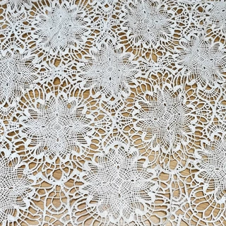 牛奶丝镂空水溶蕾丝面料连衣裙布料Polyester Water Soluble Lace