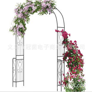 Cross-Border Arch Flower Stand Climbing Frame Outdoor Garden Courtyard Decoration Iron Grape Rose Rose Arch Flower Stand