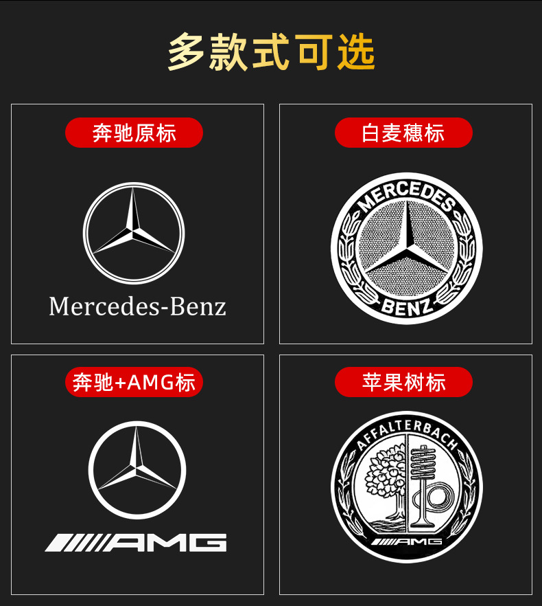 Suitable for Mercedes-Benz E-Class E300L Door Welcome Light S-Class C-Class C260L Gle Cls Glc Projection Atmosphere Light