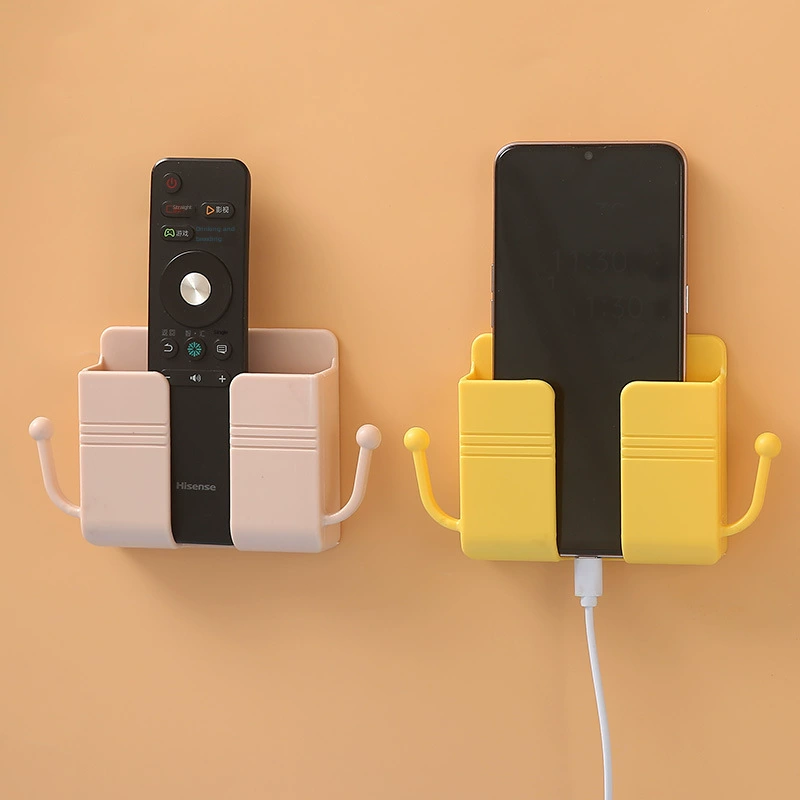 Phone holder, storage box for bed, wall mobile phone charging, tubing, remote control