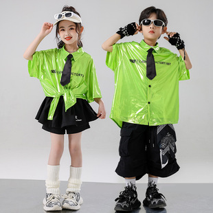 Children's Hip-Hop Fashion Clothes Girls' Jazz Dance suit Technology Boys' Hip-Hop Children's Hiphop Six-One Performance Clothes