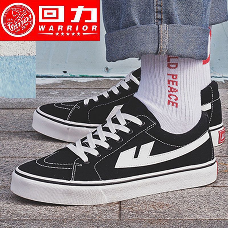 Warrior Lu Han Same Style Shoes for Men and Women, Black Canvas Shoes, Low-Top Sneakers, Versatile Couple Casual Sports Shoes Warrior Lu Han Same Style Shoes for Men and Women, Black Canvas Shoes, Low-Top Sneakers, Versatile Couple Casual Sports Shoes